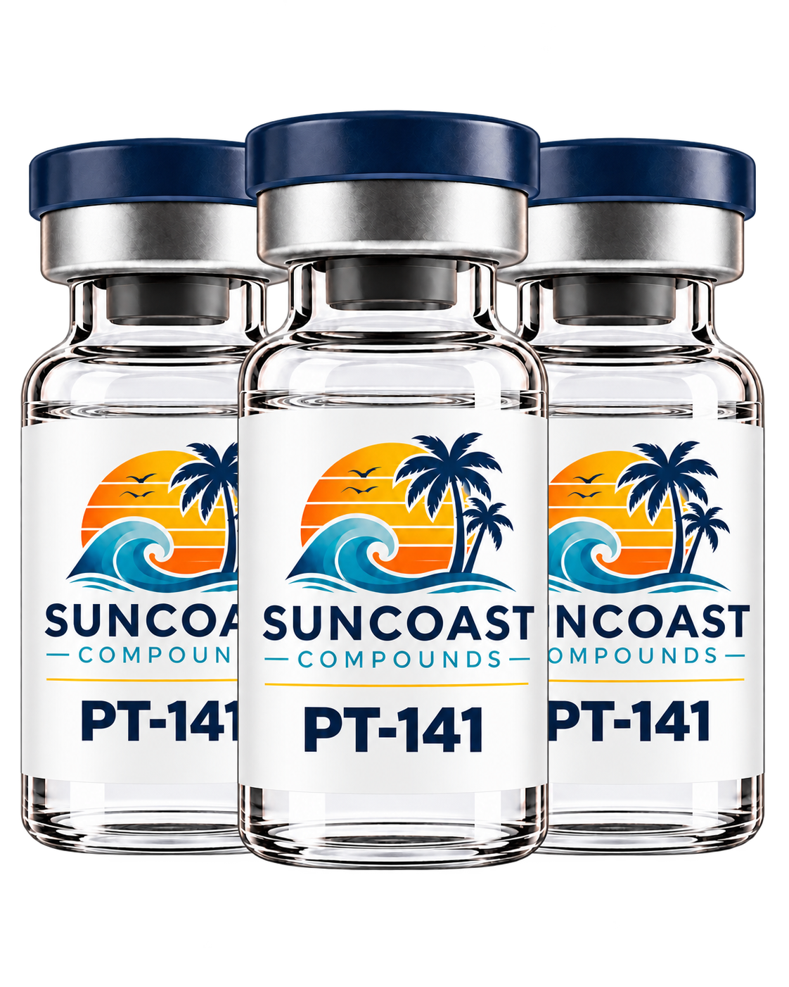 Suncoast Compounds PT-141 three vials
